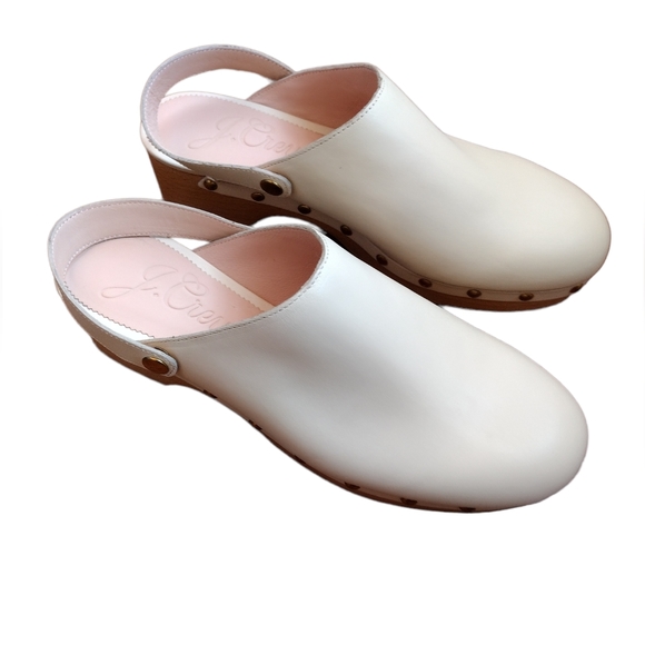 J. Crew Convertible Leather Clog Dusty Ivory - Picture 8 of 15